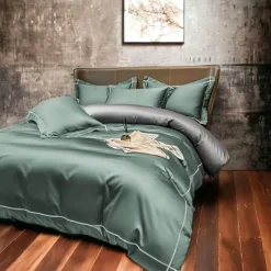 Cozy Haven Bettzeug-Mauvefarbenes Bettlakenset aus ägyptischer Baumwolle – Luxuriöse Bettwäsche