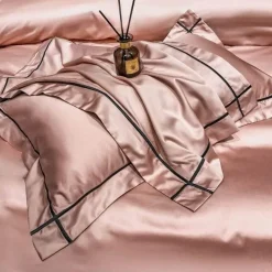 Cozy Haven Bettzeug-Mauvefarbenes Bettlakenset aus ägyptischer Baumwolle – Luxuriöse Bettwäsche