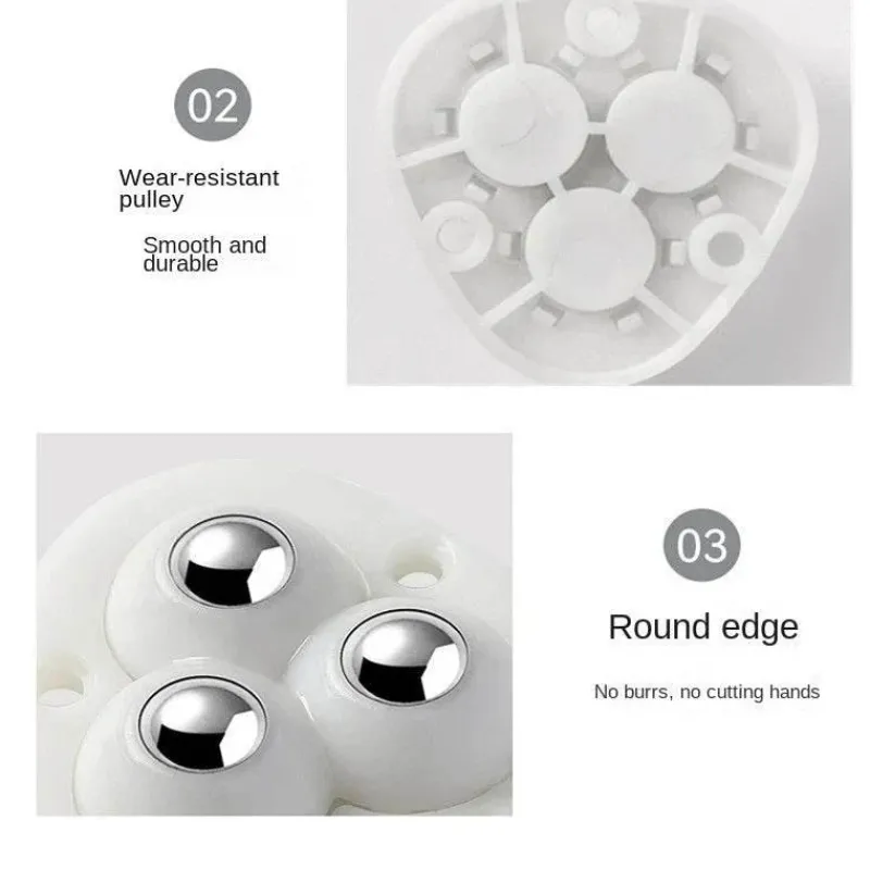 The Decor Haven Gadgets Für Zuhause-Möbeltransportrollen – selbstklebende Drehrollen zum Heben schwerer Lasten