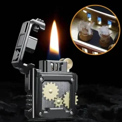 The Outdoor Vault Camping-Werkzeuge|Camping Im Freien-Mechanisches Kerosinfeuerzeug - Vintage Fire Flick Design