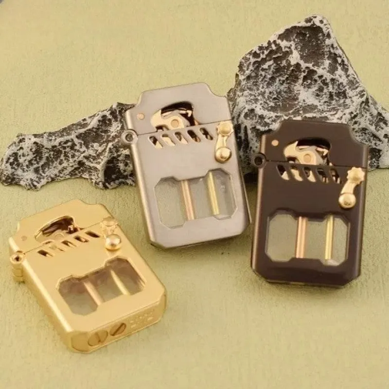 Cozy Living Camping-Werkzeuge|Camping Im Freien-Mechanisches Retro-Feuerzeug – Klassischer Flammenzünder