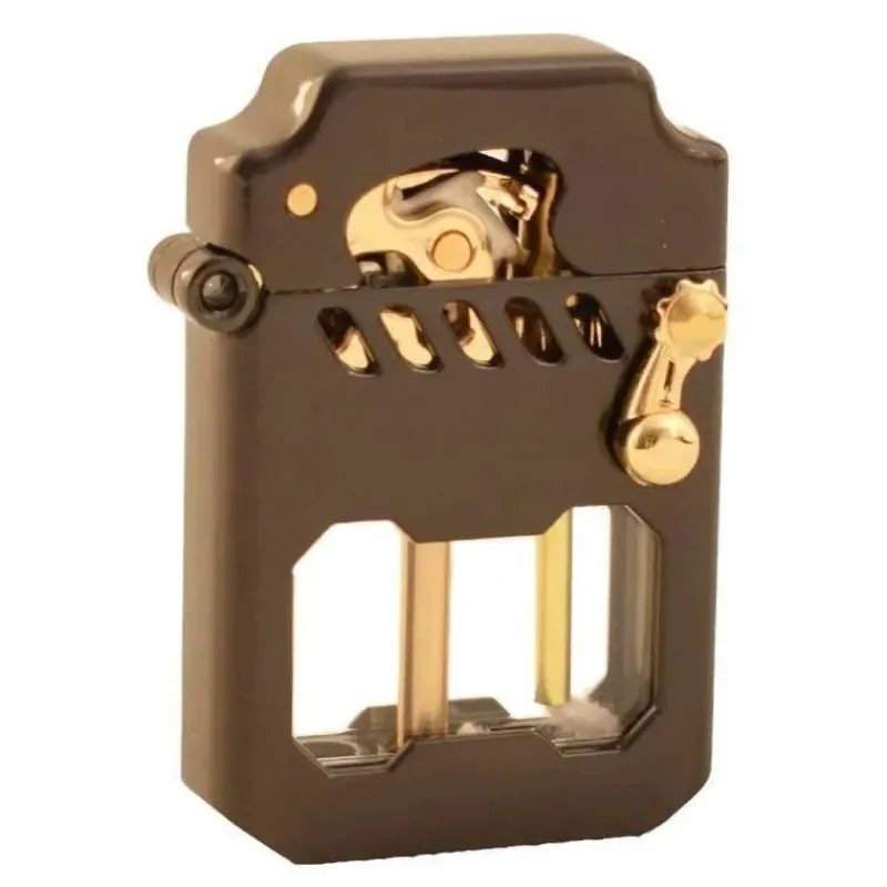 Cozy Living Camping-Werkzeuge|Camping Im Freien-Mechanisches Retro-Feuerzeug – Klassischer Flammenzünder