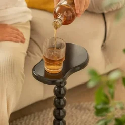 Willow u0026 Whim Möbel-Medieval Mini Coffee Table - Solid Wood Accent Furniture