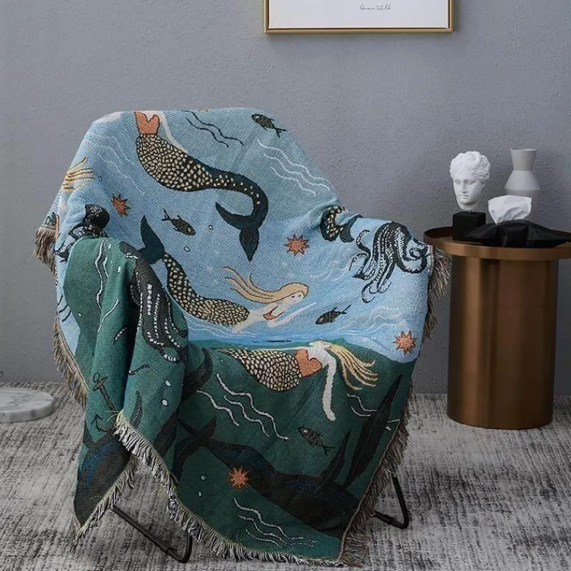 Cozy Haven Bettzeug-Strickdecke - Gemütliche nordische Decke für die Inneneinrichtung