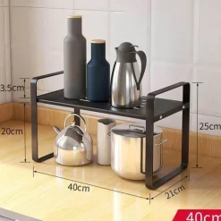 The Decor Haven Küche & Esszimmer-Mehrschichtiger Geschirr-Organizer – Aufbewahrungslösung für die Küchenarbeitsplatte