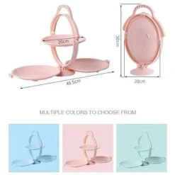 Deco Küche & Esszimmer-Mehrschichtiger, kreativer, faltbarer Snack-Obstschalenständer