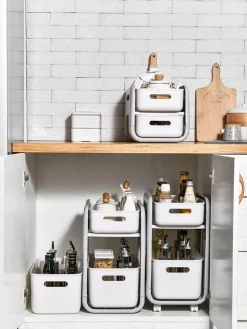 Space Savvy Küche & Esszimmer-Mehrschichtiges, modernes und elegantes Lagerregal für Zuhause