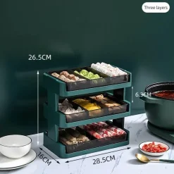 Space Savvy Küche & Esszimmer-Mehrstöckiges Küchenregal – leicht zugänglicher Organizer