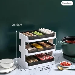 Space Savvy Küche & Esszimmer-Mehrstöckiges Küchenregal – leicht zugänglicher Organizer