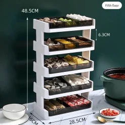 Space Savvy Küche & Esszimmer-Mehrstöckiges Küchenregal – leicht zugänglicher Organizer