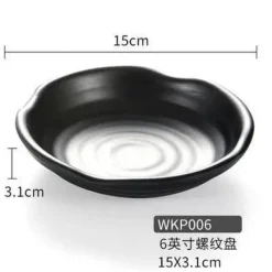 Elegance at the Table Küche & Esszimmer-Melamin-Dip-Saucenschalen-Set - Schwarz, 4er-Pack