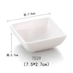 Elegance at the Table Küche & Esszimmer-Melamin-Dip-Saucenschalen-Set - Schwarz, 4er-Pack