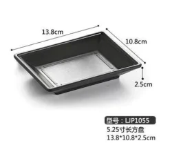 Elegance at the Table Küche & Esszimmer-Melamin-Dip-Saucenschalen-Set - Schwarz, 4er-Pack