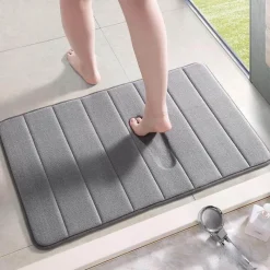 The Blissful Bath Badezimmer-Memory Foam Bath Mat - Water Absorbent Bathroom Rug