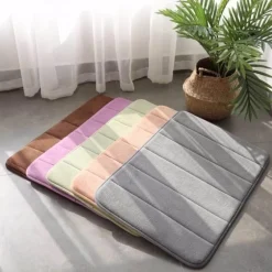 The Blissful Bath Badezimmer-Memory Foam Bath Mat - Water Absorbent Bathroom Rug