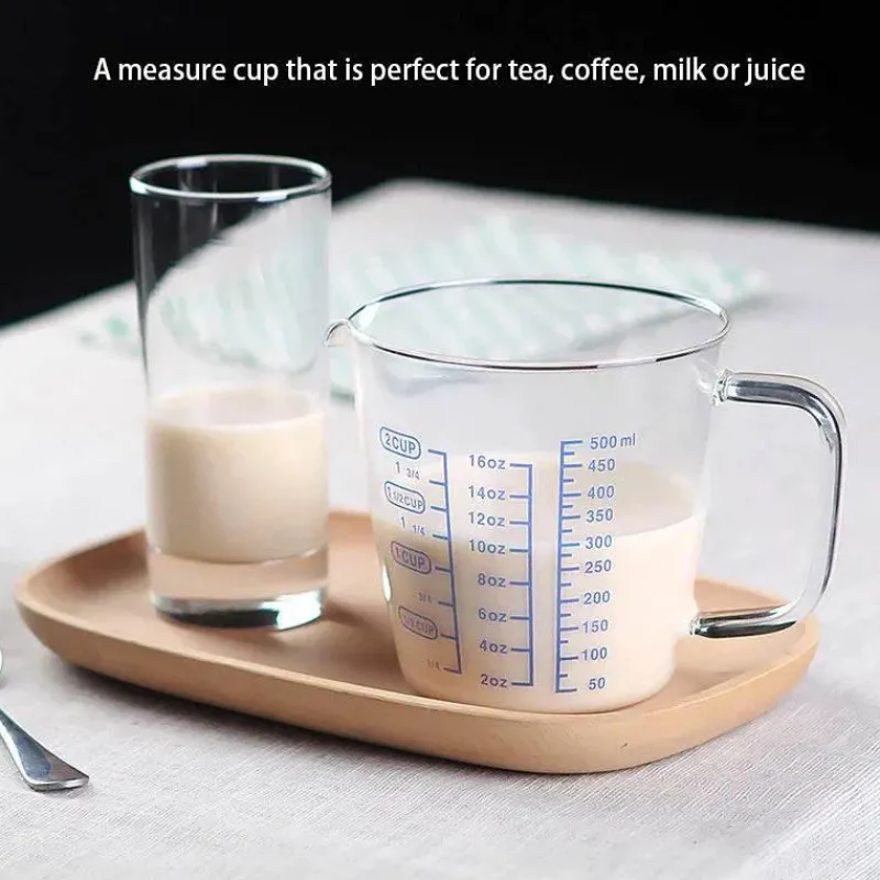 Feast u0026 Flair Küche & Esszimmer-Messbecher aus Glas – Hitzebeständiger Krug für präzises Ausgießen