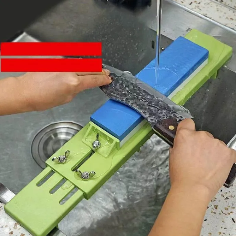 The Culinary Kit Küche & Esszimmer-Messerschärfer – Verstellbarer Messerhalter für die Spüle