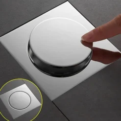 Aqua Essence Badezimmer-Metal Pop-Up Shower Drain - Anti-Odor Design Stainless Steel Bathroom Accessory