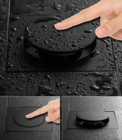 Aqua Essence Badezimmer-Metal Pop-Up Shower Drain - Anti-Odor Design Stainless Steel Bathroom Accessory