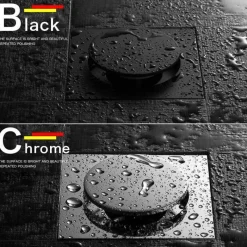 Aqua Essence Badezimmer-Metal Pop-Up Shower Drain - Anti-Odor Design Stainless Steel Bathroom Accessory