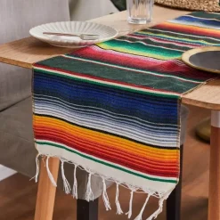 Warm Embrace Bettzeug-Mexikanische gewebte Quastendecke - Buntes Sofa-Überwurf-Tischdecken-Dekor