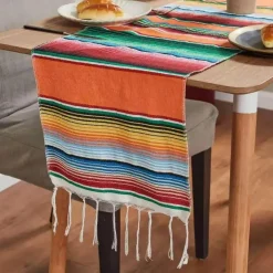 Warm Embrace Bettzeug-Mexikanische gewebte Quastendecke - Buntes Sofa-Überwurf-Tischdecken-Dekor