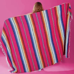 Snug u0026 Soft Bettzeug-Mexikanisches gestreiftes Strandtuch – Jacquardgewebte Outdoordecke