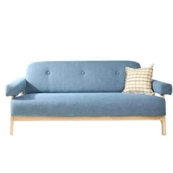 Cozy Living Möbel-Mid Century Modern Leinensofa - Bunte Couch