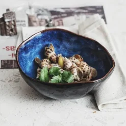 Feast Essentials Küche & Esszimmer-Midnight Ceramic Deep Bowl - Elegantes Geschirr zum Servieren