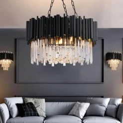 Decor Beleuchtung-Midnight Glow Kronleuchter – Elegante Kristallleuchte