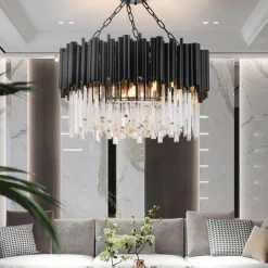 Decor Beleuchtung-Midnight Glow Kronleuchter – Elegante Kristallleuchte