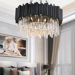 Decor Beleuchtung-Midnight Glow Kronleuchter – Elegante Kristallleuchte