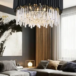 Decor Beleuchtung-Midnight Glow Kronleuchter – Elegante Kristallleuchte