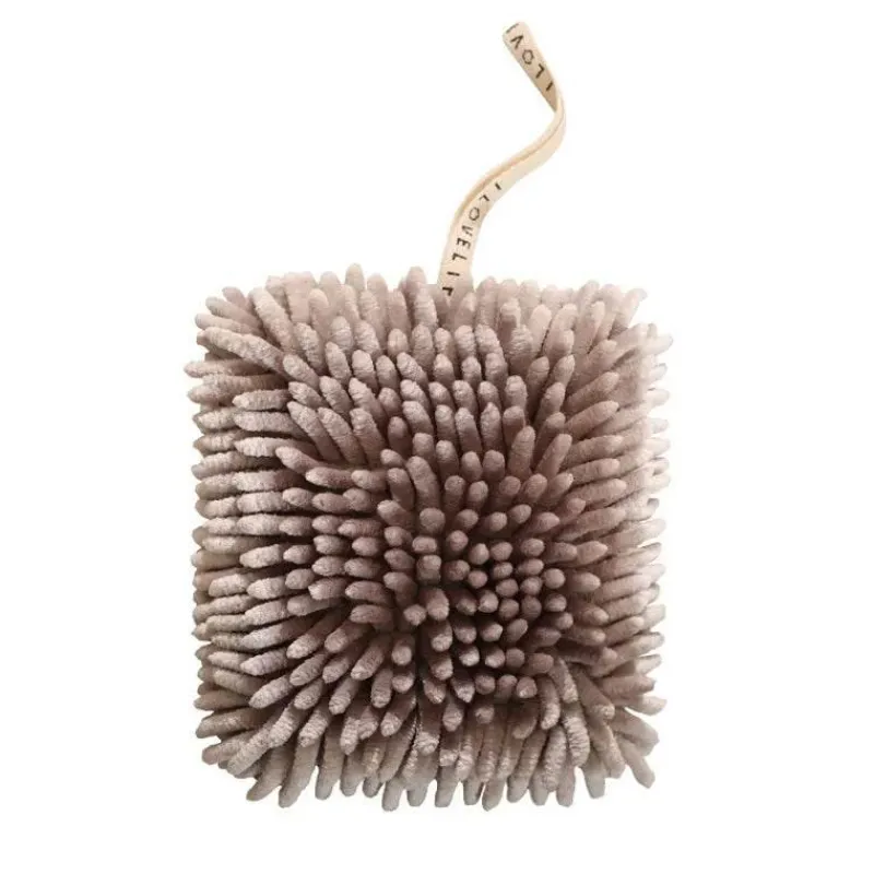 Tom Küche & Esszimmer-Mikrofaser-Chenille-Handtuch – weiches, saugfähiges, schnell trocknendes Handtuch mit Schlaufen