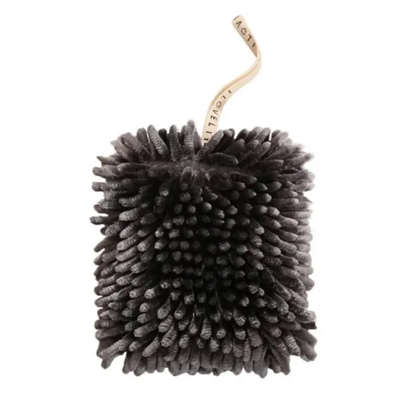 Tom Küche & Esszimmer-Mikrofaser-Chenille-Handtuch – weiches, saugfähiges, schnell trocknendes Handtuch mit Schlaufen