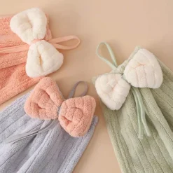 Tom Küche & Esszimmer-Mikrofaser-Handtücher für Küche und Bad, weiches Korallensamt-Design