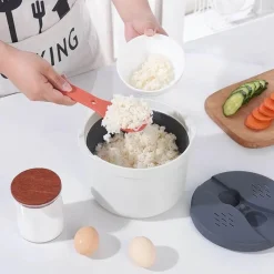 Tom Küche & Esszimmer-Mikrowellen-Reiskocher-Dampfgarer Bento Lunchbox Meal Prep Set