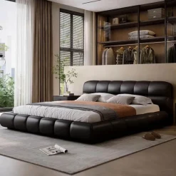 The Lounge Loft Möbel-Mila Bed – Modernes gepolstertes Plattformbett