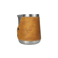 Tom Küche & Esszimmer-Milchaufschäumkännchen aus Edelstahl – 400 ml Kaffeedampfer für Schaum in Barista-Qualität