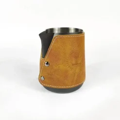 Tom Küche & Esszimmer-Milchaufschäumkännchen aus Edelstahl – 400 ml Kaffeedampfer für Schaum in Barista-Qualität