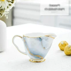 Feast u0026 Flair Küche & Esszimmer-Milchkännchen aus Bone China – Eleganter Milchkännchen für Tee und Kaffee