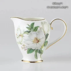 Feast u0026 Flair Küche & Esszimmer-Milchkännchen aus Bone China – Eleganter Milchkännchen für Tee und Kaffee