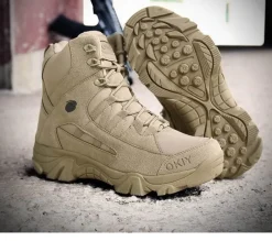 Herren Decor Herrenschuhe-Militärstiefel aus Leder für Herren – strapazierfähiges Outdoor-Schuhwerk