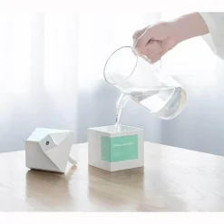 Tranquil Touch Gesundheits-Gadgets|Gesundheits- Und Entspannungstools-Milk Box Luftbefeuchter - Aromadiffusor für den Schreibtisch