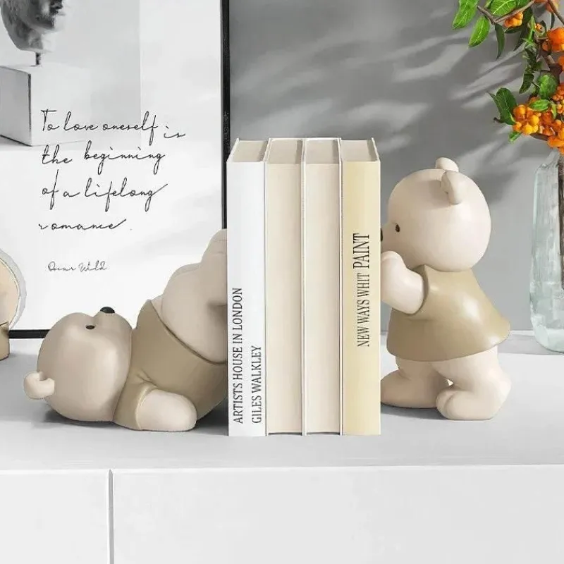 The Finishing Touch Wohndeko-Milo Bär Buchstützen – Niedliche Kinderzimmerdekoration, Kinderzimmerzubehör