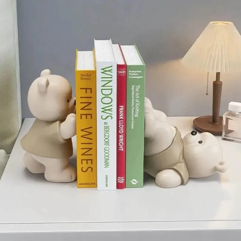 The Finishing Touch Wohndeko-Milo Bär Buchstützen – Niedliche Kinderzimmerdekoration, Kinderzimmerzubehör
