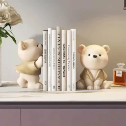 The Finishing Touch Wohndeko-Milo Bär Buchstützen – Niedliche Kinderzimmerdekoration, Kinderzimmerzubehör