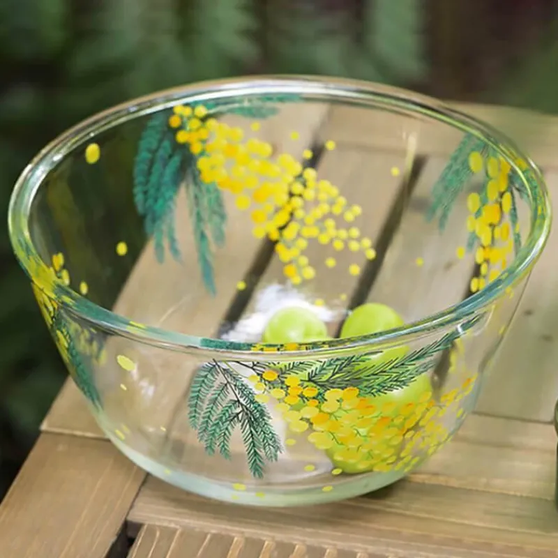 Elegance at the Table Küche & Esszimmer-Mimosa-Glasschale – elegantes, dekoratives Serviergericht für die Unterhaltung