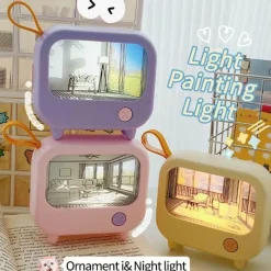 Ember u0026 Ivy Beleuchtung-Mini Art TV Nachtlampe - Dekorativer Wohnakzent