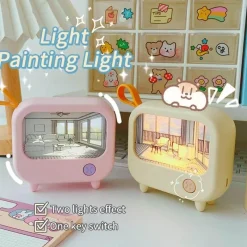 Ember u0026 Ivy Beleuchtung-Mini Art TV Nachtlampe - Dekorativer Wohnakzent